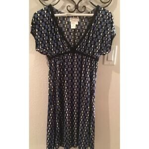 M.S.S.P. Max Studio Specialty Products Women's XS Blue And Black Dress- Mint
